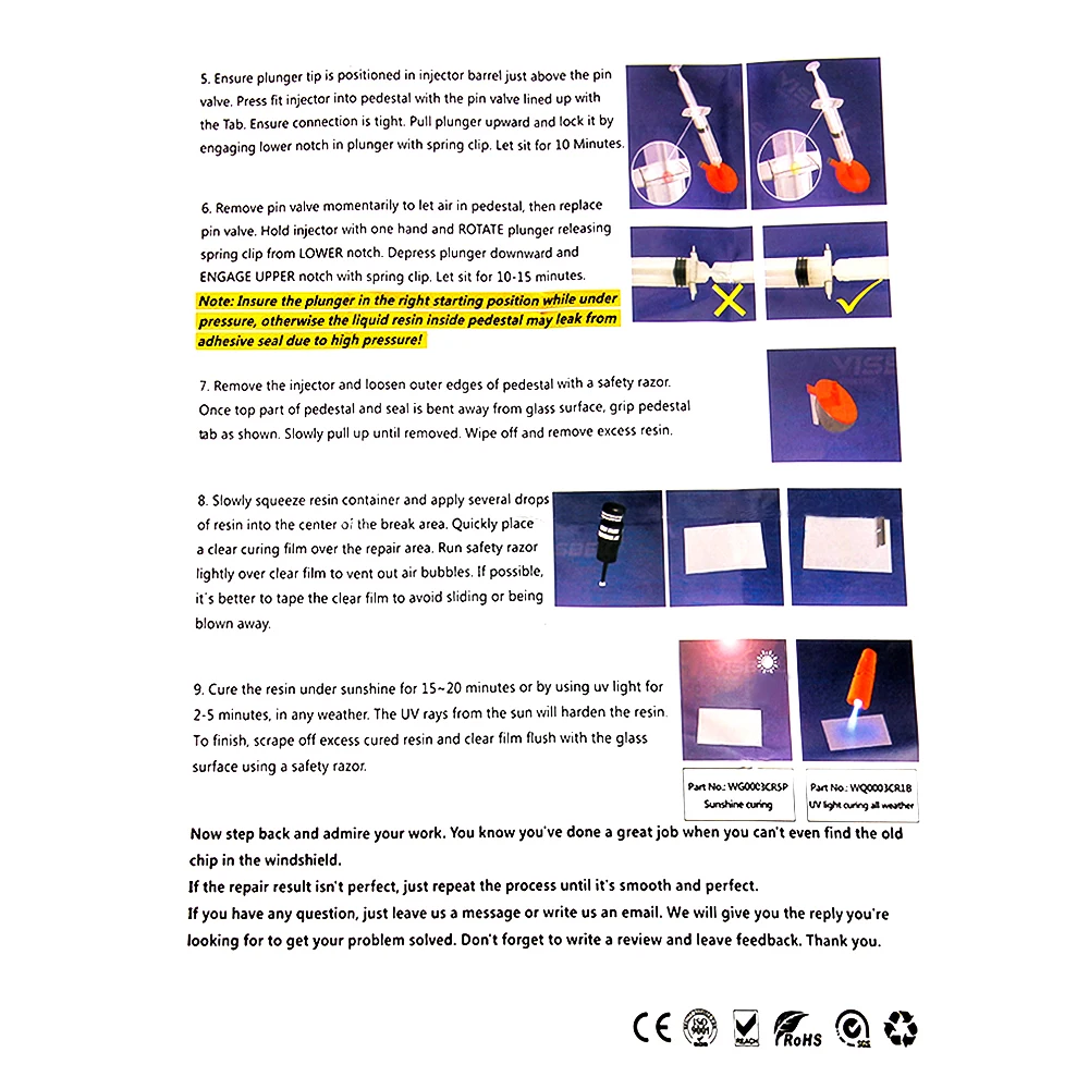 Набор инструментов для ремонта UV светильник DIY автомобильный набор Стекло для chips On Board) трещины лобовое стекло автомобиля Ремкомплект Стекло лобового стекла автомобиля Restor#2