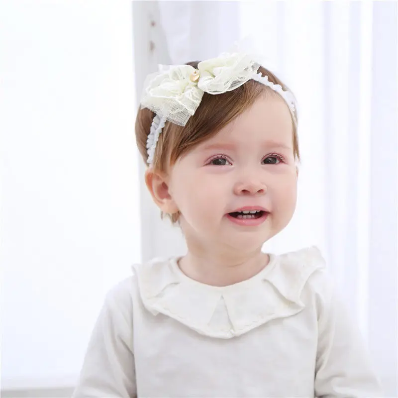 2018 новый бренд для маленьких девочек тюрбан младенцев Кружевная повязка на