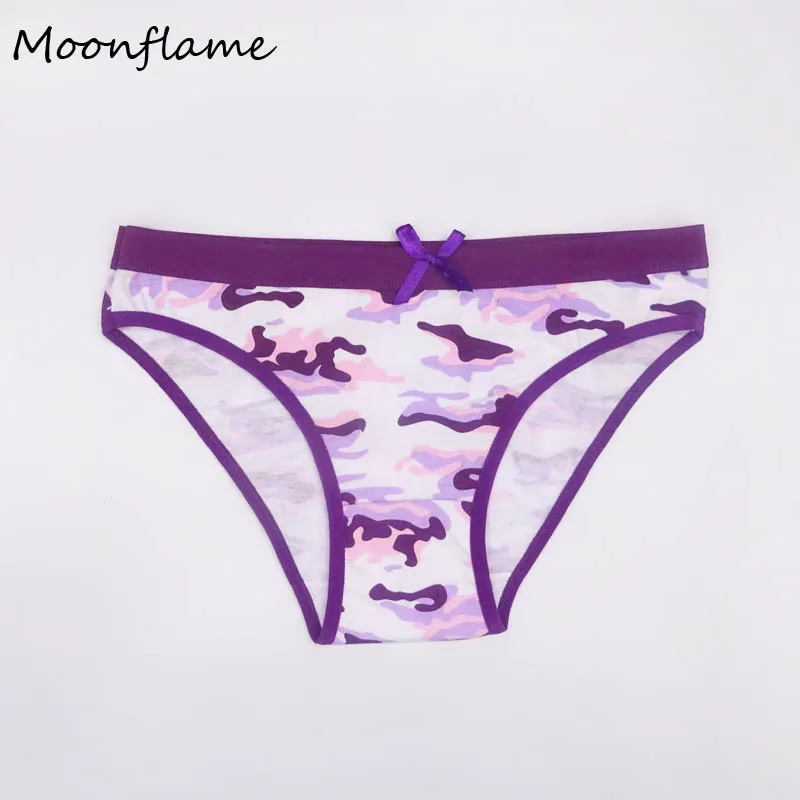 Moonflme 3 шт./лот женское нижнее белье с принтом женские хлопковые трусики M L XL 89153