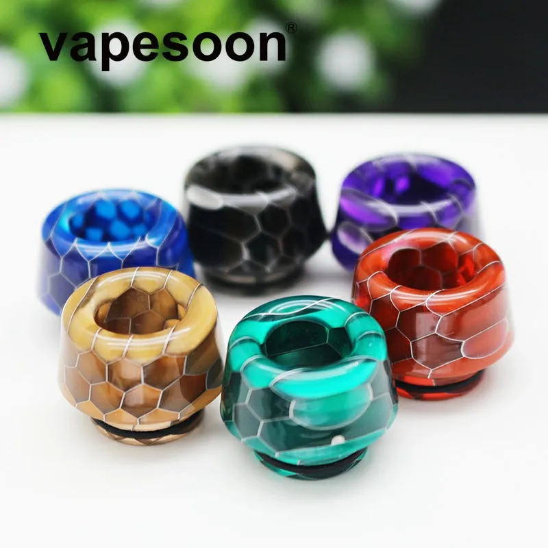 

Cobra Snake Skin Mushroom Shape Resin 810 Drip Tip for e-Cigarette 810 Atomizer Vaporizer Tank RBA RTA RDTA