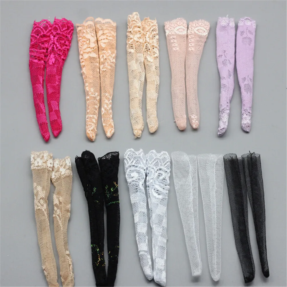 Случайные 3 шт./лот красочные кружевные носки смешанный стиль длинные чулки
