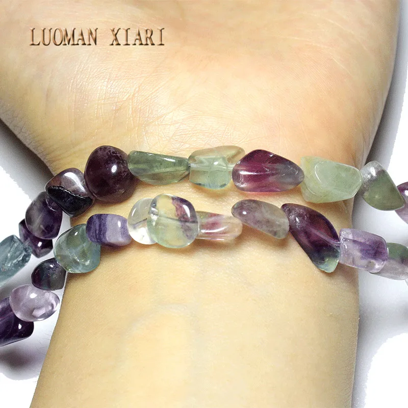 Опт гравия неправильной формы 7 9 мм Натуральная флюоритовая Хрустальная бусина