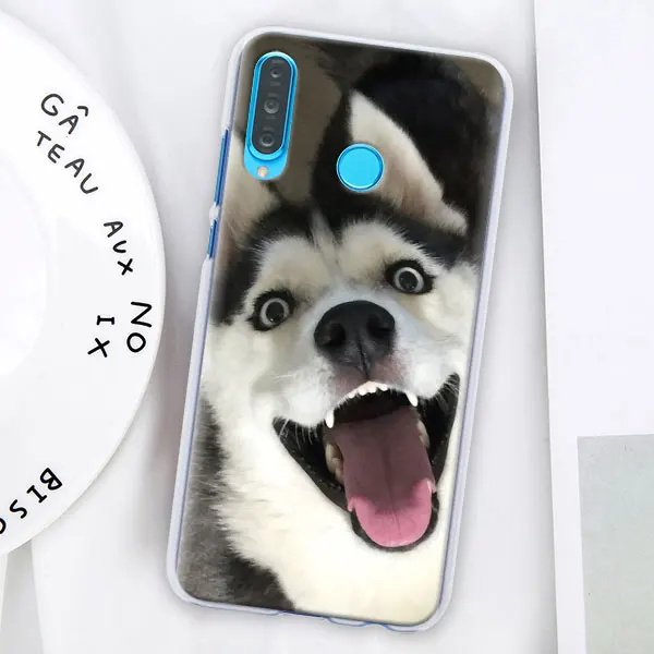 Игрушечная Лайка щенок Футляр для телефона для huawei P30 Pro P10 P20 P30 Lite P8 P9 Lite P Smart Plus чехол - Цвет: 014