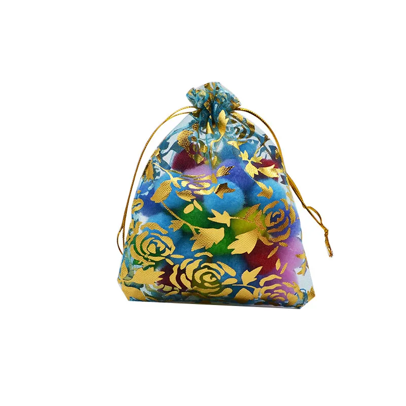 20 шт 7x9 9x12 11x16 13x18 15x20 см органза сумки нарисованные украшения Упаковочные пакеты для Свадебная вечеринка Подарочная коробка для украшения Чехлы 8