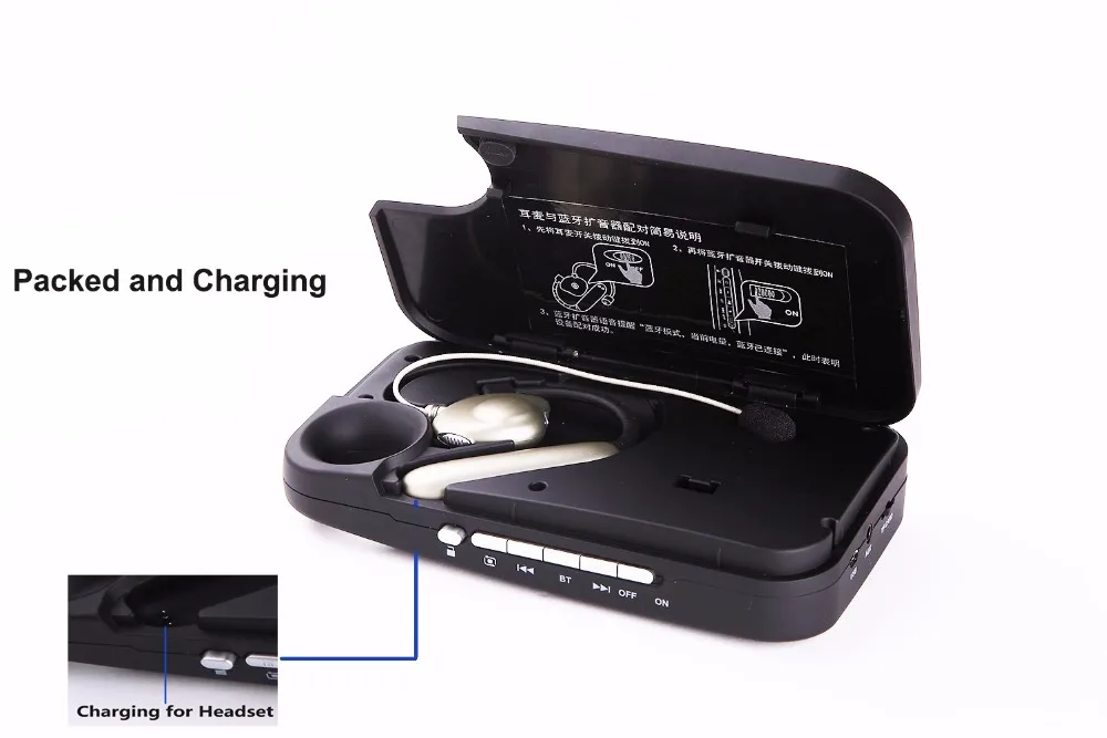 Julyfox Беспроводной голос Усилители домашние bluetooth микрофон гарнитуры 50ft