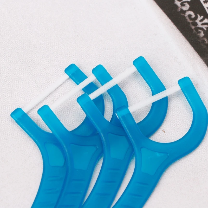 

50pcs Dental Floss Flosser Picks Teeth Toothpicks Stick Oral Care Tooth Cleaning
