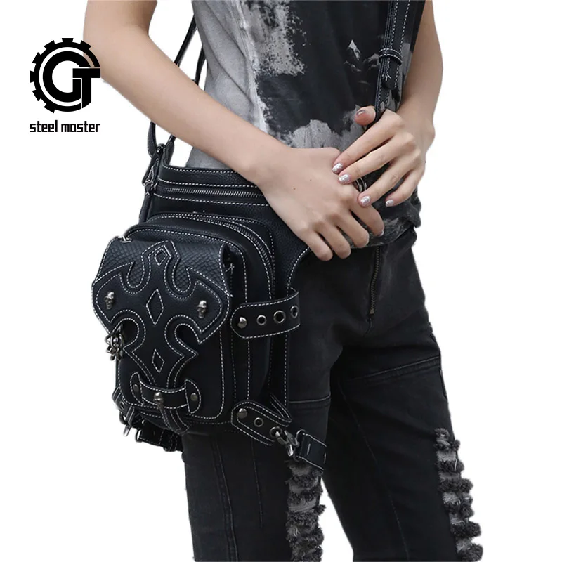 Женская кожаная сумка Кобура в стиле ретро|leg bag|fashion waist bagwaist bag |