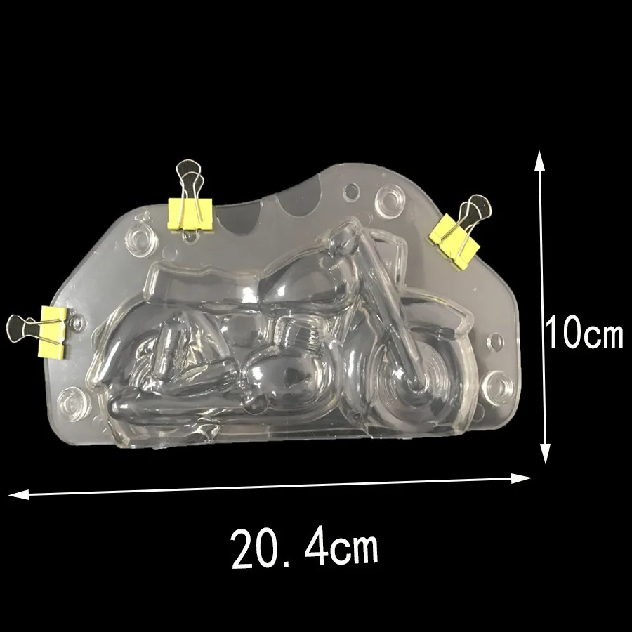 3D пластиковые мотоциклетные шоколадные формы DIY ручной работы торты для шоколада