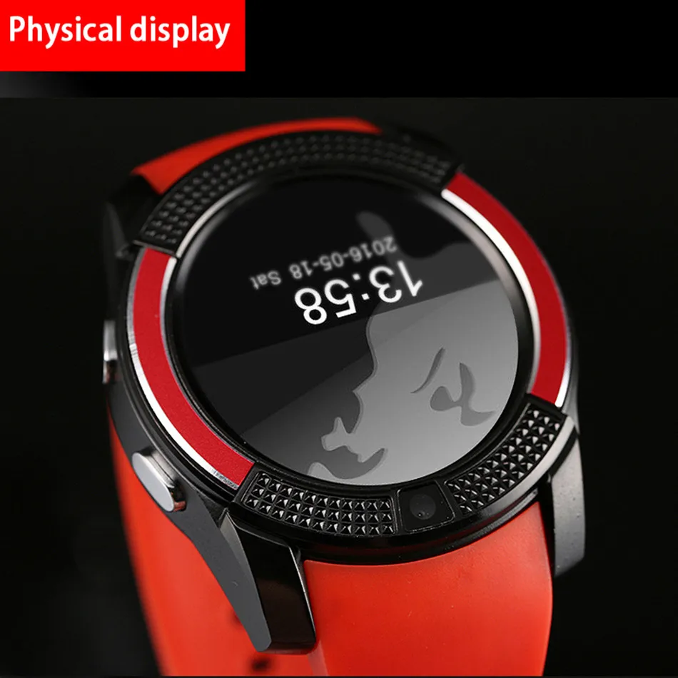 Stepfly SM08 Смарт-часы 1,22 дюймов полный круглый дисплей 2G один nano sim bluetooth Смарт-часы