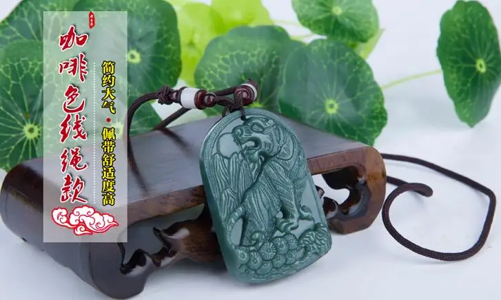 Подвеска XinJiang Hetian Jades 3D резной Женский Мужской амулет Nephrite ювелирные изделия |