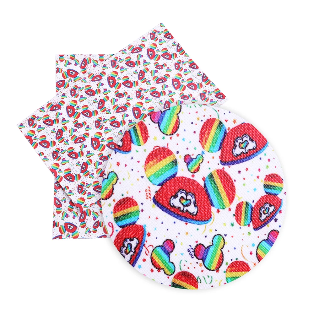 New 20*34cm Animal Printed Faux Synthetic Leather Patchwork For Hair Bow Bag Wallet Phone Cover DIY,1Yc6664