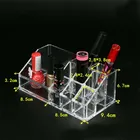 Ящики для хранения косметики, контейнер, органайзер для кистей и губной помады, органайзер для макияжа, прозрачная акриловая коробка для косметических инструментов, чехол