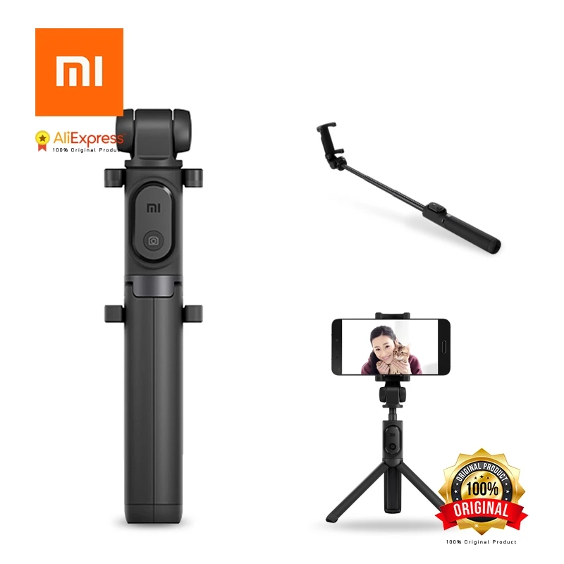 Для Xiaomi оригинальный складной штатив селфи палка Bluetooth с беспроводным затвором