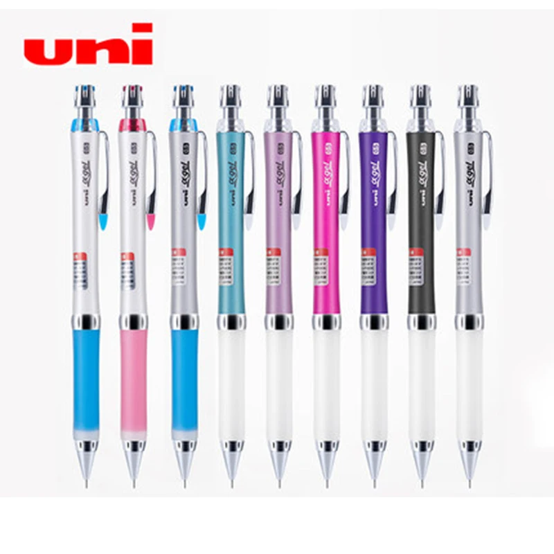 1 шт., механический карандаш UNI, 0,5 мм, M5-807GG, непрерывный, свинцовый, для рисования, свинцовый пояс, ластик, головка