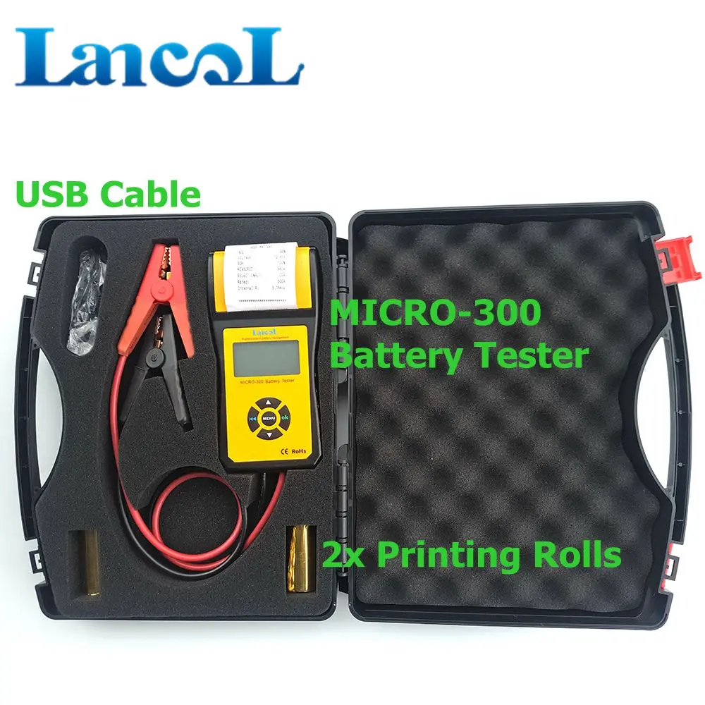 

Lancol Professional Diagnostic Tool CCA Battery tester analyzer Micro-300 12V Ac conductance tester for battery cca testing