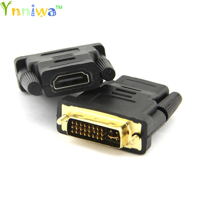 10 шт./лот горячий DVI 24 + 5 штекер HDMI совместимый Женский конвертер адаптер