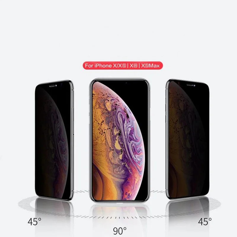 Оригинальное 2.5D полное покрытие закаленное стекло для Apple iPhone XS Max XR анти