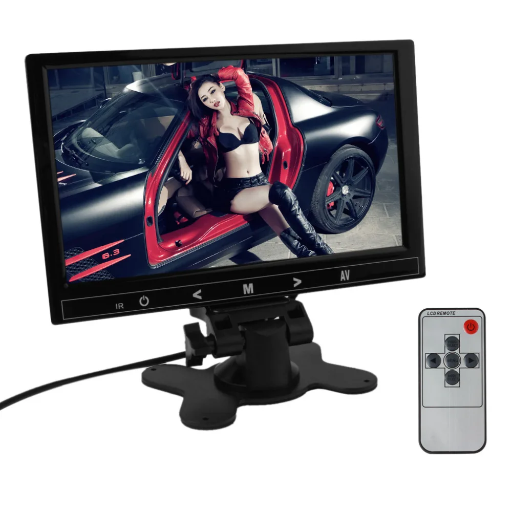 9 дюймов 800x480 Автомобильный RGB Цифровой дисплей 2 видео вход заднего вида