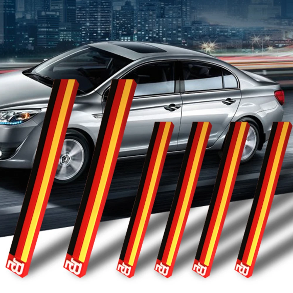 Защита от столкновений с зеркалом заднего вида и флагом 6 шт. бампер для