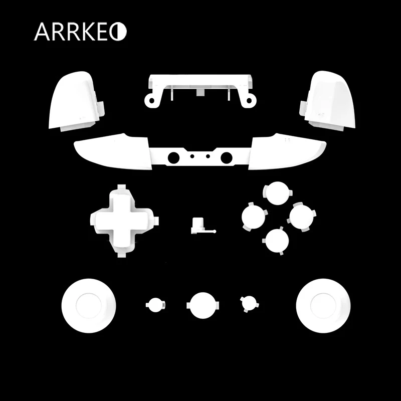 ARRKEO для Xbox One S Матовый Белый Полный пользовательский Корпус чехол кнопка для Xbox One тонкий беспроводной контроллер Крышка Замена корпуса