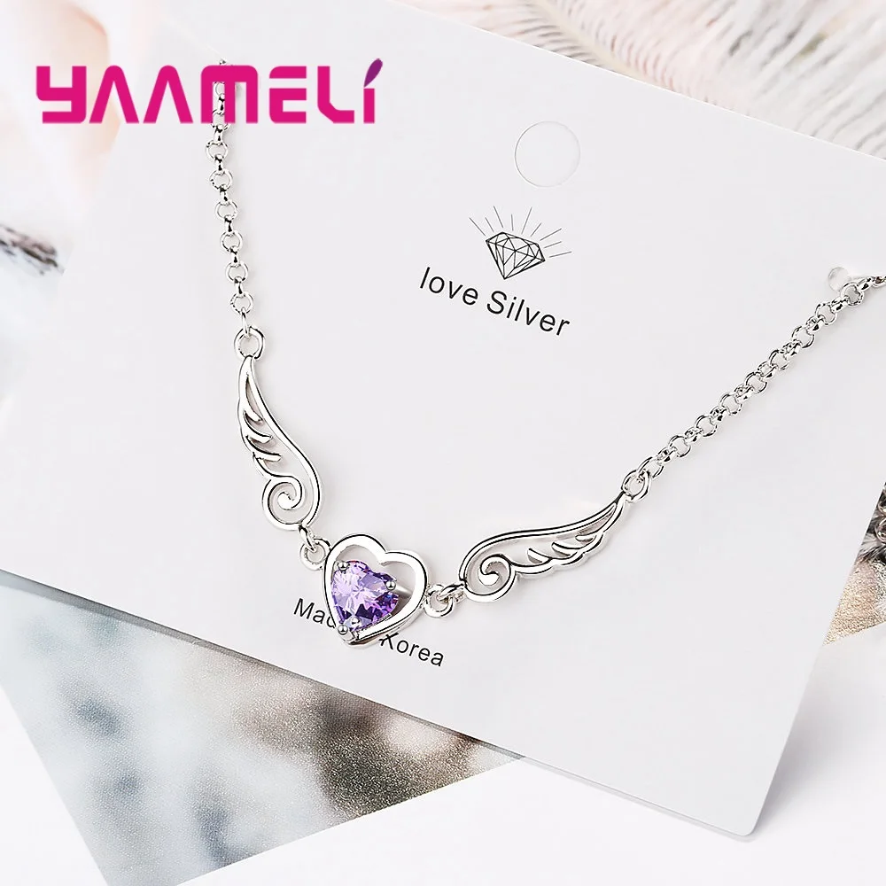 Бесплатная доставка милые ювелирные украшения женщина милый фиолетовый цвет