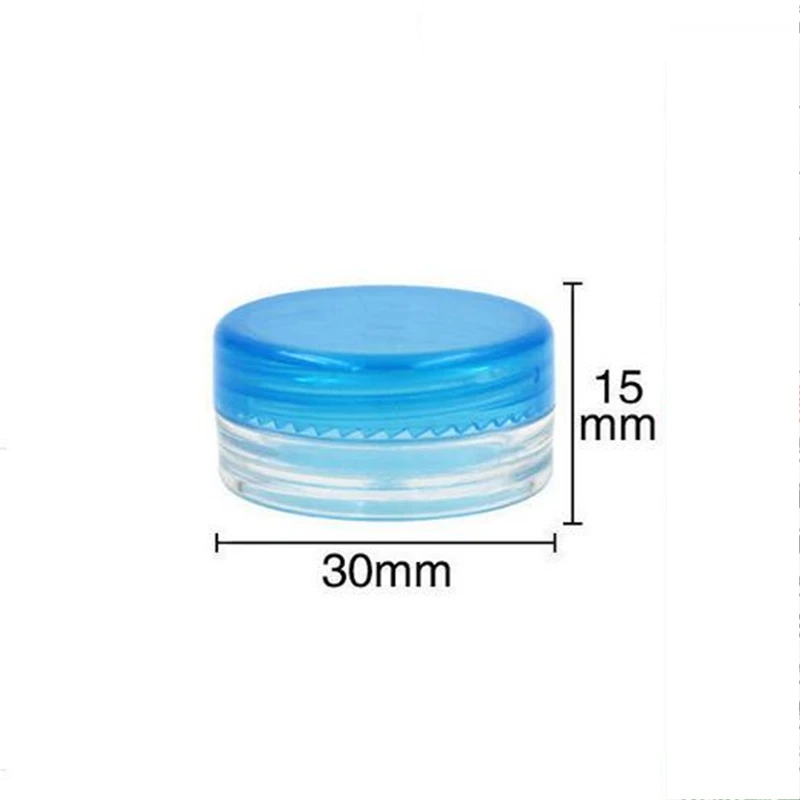 10 шт./лот 3 г смешанные цвета маленькие пустые косметические многоразовые бутылки