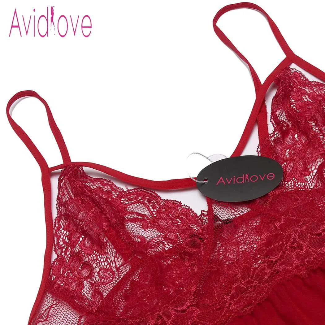 Avidlove женское сексуальное нижнее белье Babydoll Sleepwea костюмы Сплит открытая спина