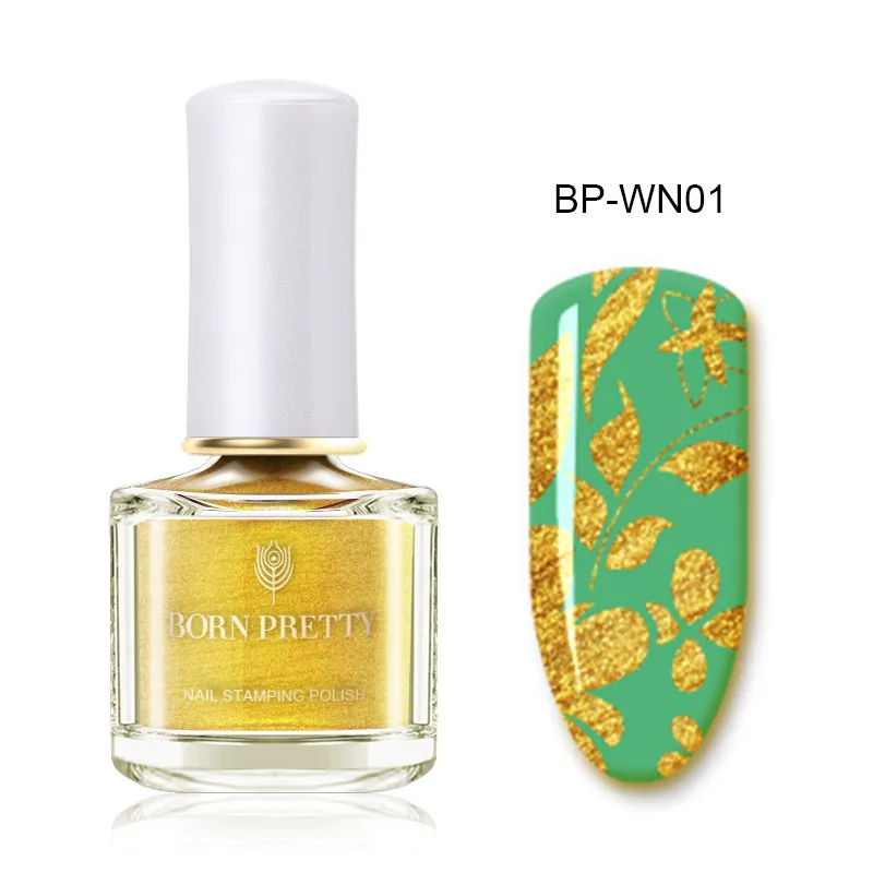 BP-WN01 От BORN PRETTY-1 бутылка лак для стемпинга 6 пилка для ногтей Стикеры для ногтей печать лак Декоративный Лак для ногтей 71 Цвета - Цвет: BP-WN01