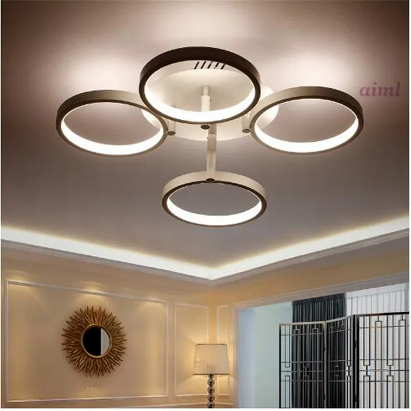 Потолочная лампа светодиодная для гостиной спальни с дистанционным