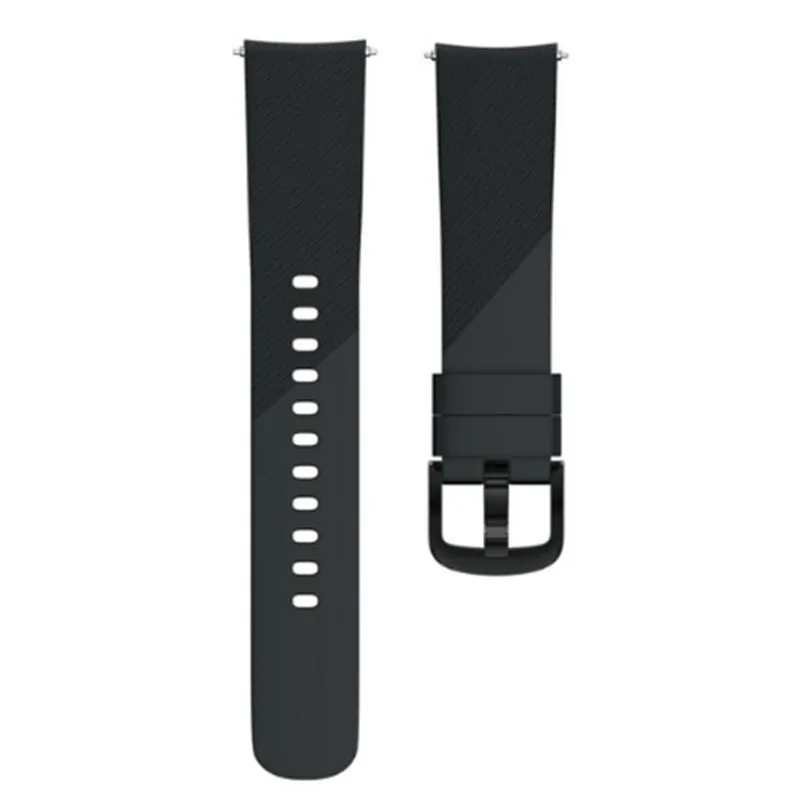 Amazfit ремешок Bip для samsung Galaxy часы активное 2/42 мм Шестерни спортивный ремешок 20 мм, ремешок для наручных часов correa в едином положении во время занятий легкой атлетикой, браслет ремень - Цвет ремешка: Black
