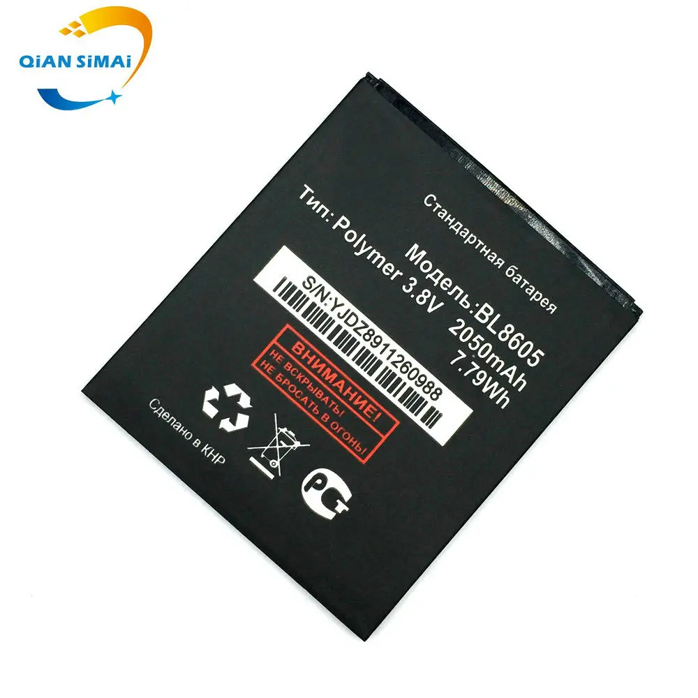 Новый оригинальный высококачественный аккумулятор BL8605 3 8 В 2050 мАч для fly FS502