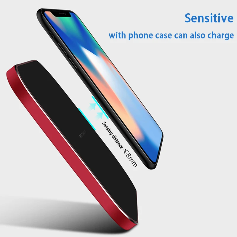Leeioo 10W Qi Wireless Charger for iPhone X/8 Visible Fast Charging Samsung Galaxy S9/S9+ S8 Note 8 Xiaomi Huawei | Мобильные