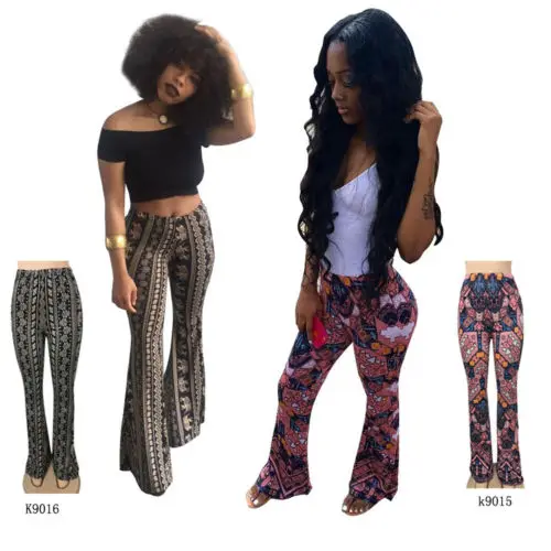 Лидер продаж 2020 года стильные женские брюки в стиле бохо с высокой талией