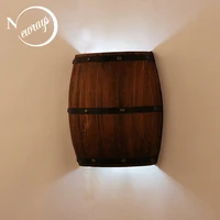 industrial retro wall lamps american wine barrel modern wall lights led e27 for bedroom parlor restaurant kitchen aisle bar shop