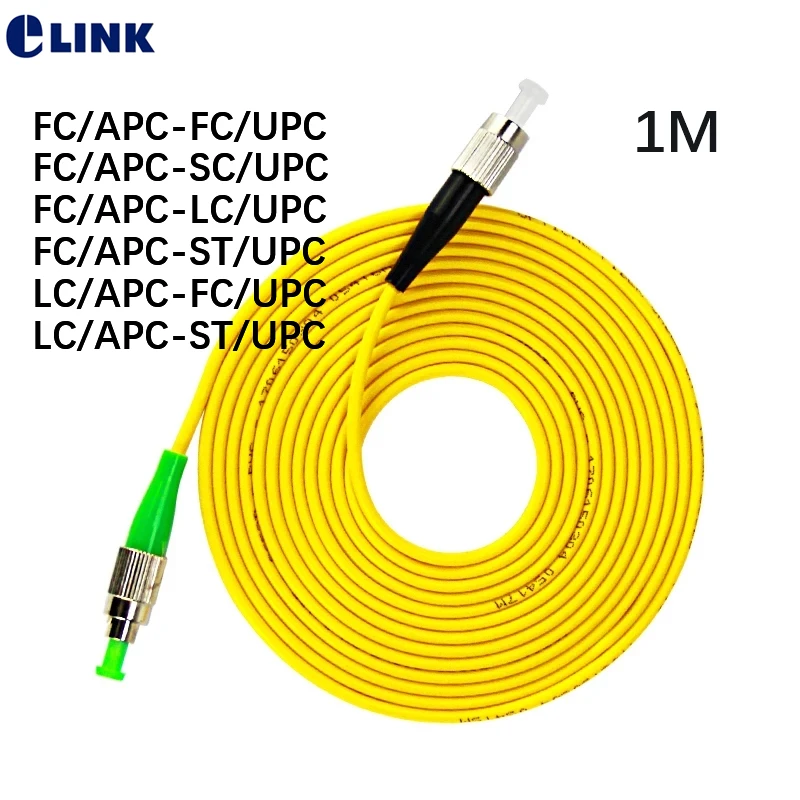 20pcs 1m fiber patchcord SX LC SC FC ST UPC APC Simpex 3.0mm 2.0mm patch cable SM SX SC LC FC ST optical fibre jumper IL<0.3dB