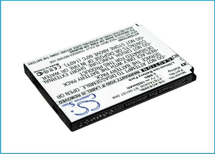 Высококачественная батарея Cameron Sino A7BTA040B BT.00107.004 для Acer beTouch E200 L1 | Мобильные