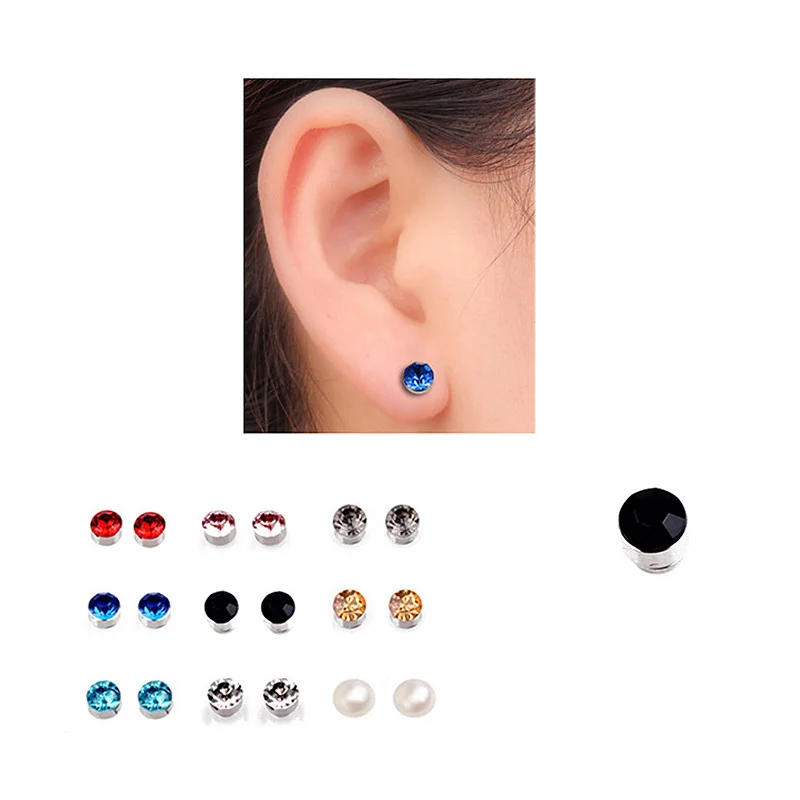 Женские и мужские серьги гвоздики из титановой стали 10 цветов|Серьги-гвоздики| |