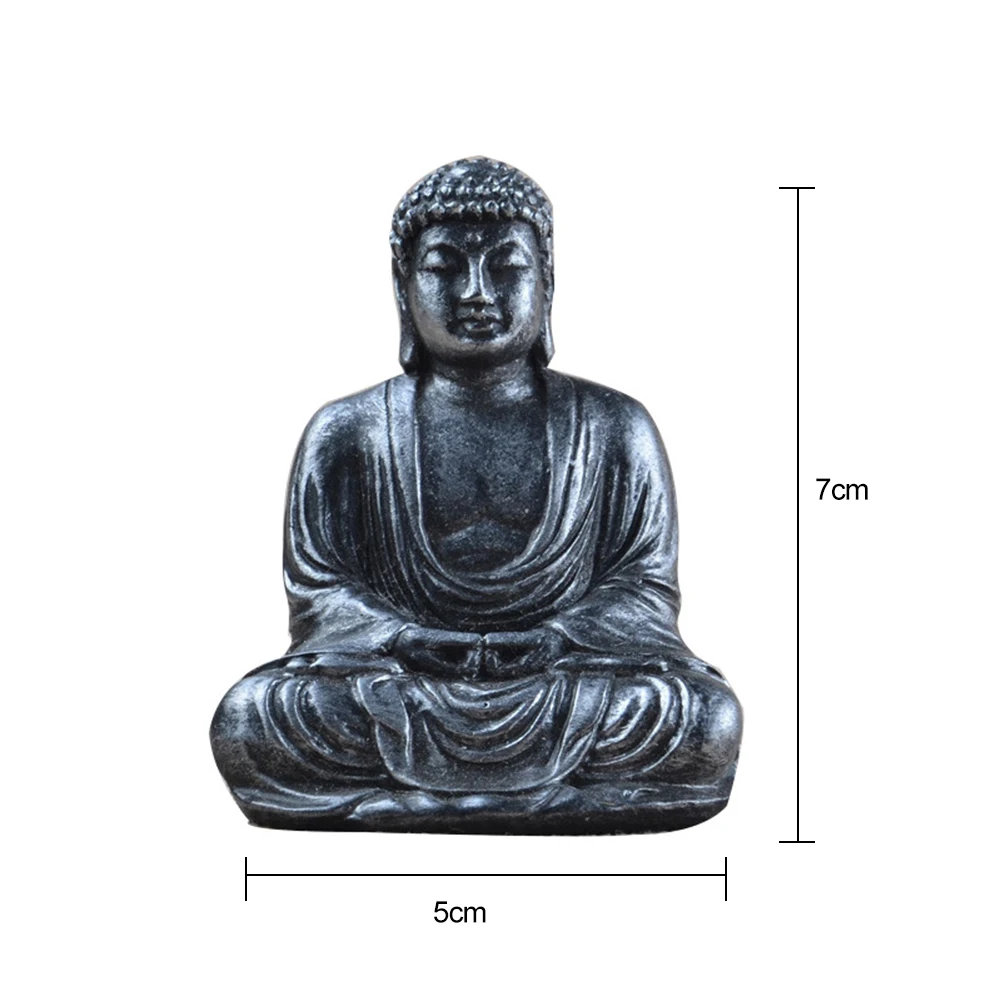 1 шт. мини статуя Будды сада украшение статуи стола из смолы для медитации 7*5