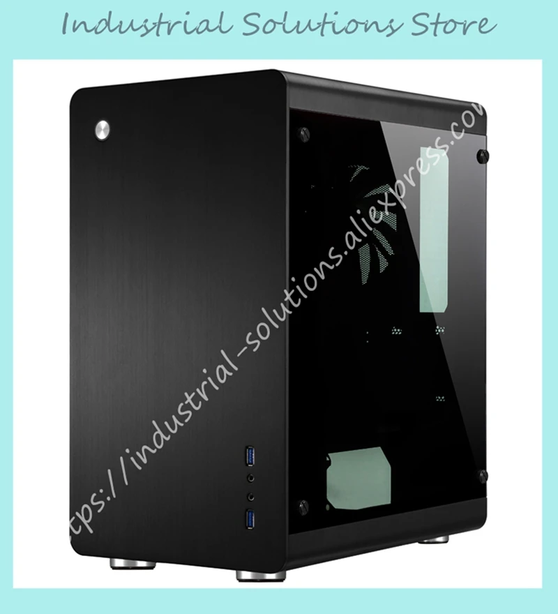 MATX компьютерный корпус двусторонний через поддержку задней линии Jonsbo RM3 ITX алюминиевый корпус