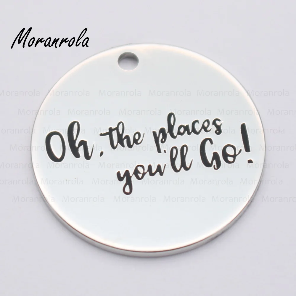 Новый брелок с медным ожерельем arried &quotOh the places you'll go&quot очаровательный подарок