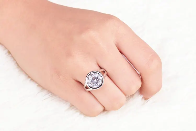 Золотые обручальные кольца Cz для женщин Bijoux Anel Plata Aliancas Casamento обручальное кольцо вечерние ювелирные изделия 17R1171