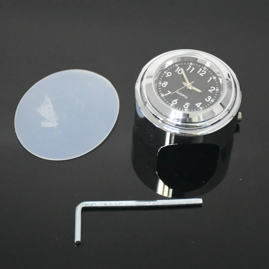 Universal 7/8&quot Chrome Motorcycle Bike Off-Road Street ATV Motorsiklet Aksesuarlari Waterproof Handlebar Mount Clock Watch | Автомобили