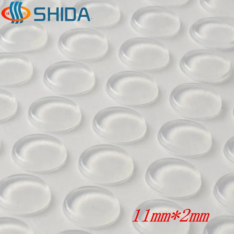 Лидер продаж 200 шт. 11*2 мм прозрачный мягкий самоклеящийся силиконовый резиновый