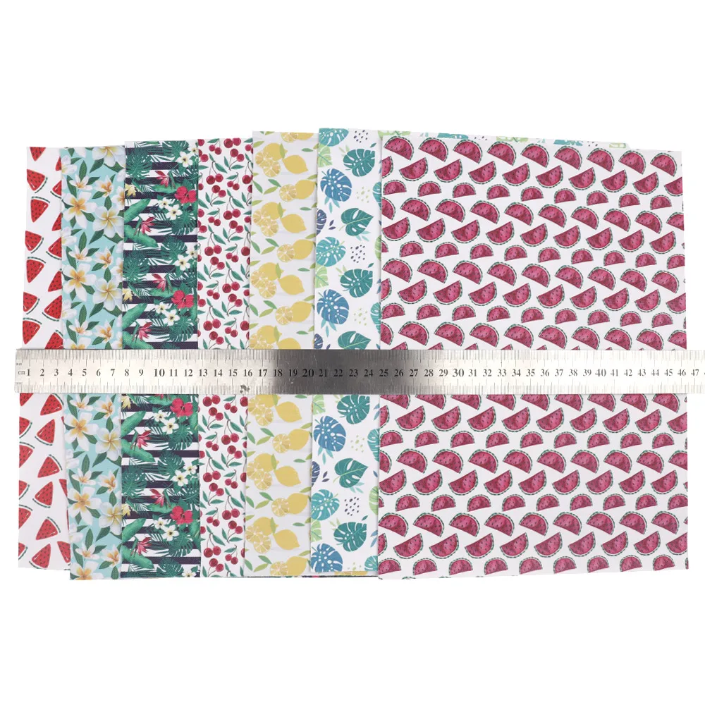 AHB летние листы из искусственной кожи с принтом фруктов для детей аксессуары