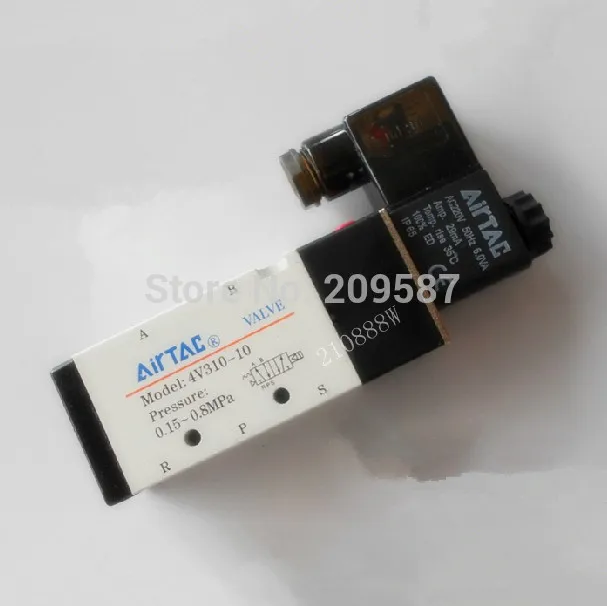 1x 4V310-10 5Ports2Position Пневматический воздушный клапан 3/8 &quotBSPT 12 В DC/24 DC /36 110 AC/220 AC |