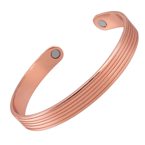 Rose Gold Маленькая лягушка, ювелирные изделия для здоровья, уход против артрита, ревматизм, облегчение боли, био магнитный медный браслет, браслет для женщин, аксессуары - Окраска металла: Rose Gold