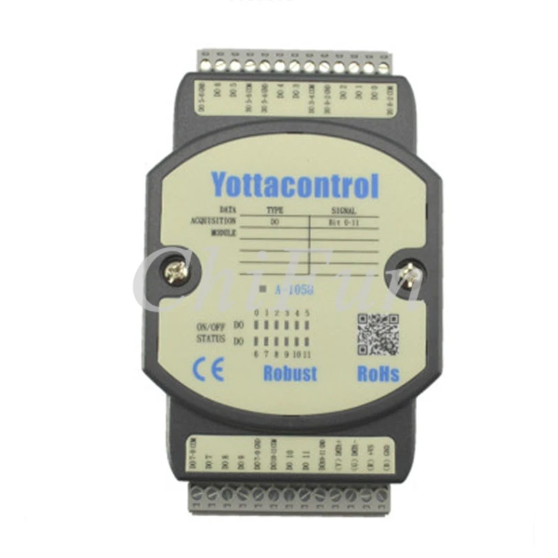 Модуль сбора ввода вывода 12DO переключатель с интерфейсом RS485 Modbus RTU/асци