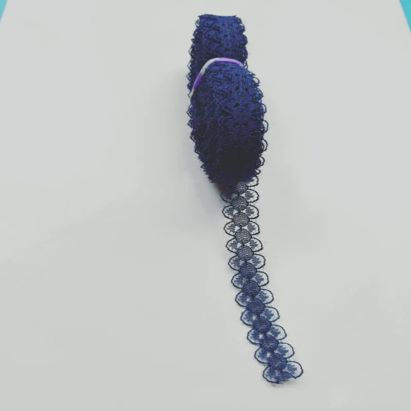 Новый список! 10 ярдов/партия темно-синяя кружевная лента шириной 15 мм | Дом и сад