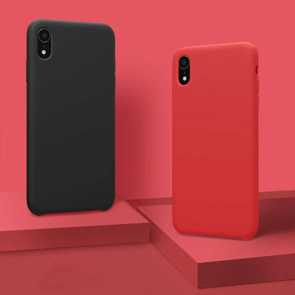 Для iPhone XR чехол Nillkin роскошный гибкий Чистый силиконовый чехол для iPhone XR задняя крышка для iPhone XR Nilkin Мягкий сенсорный чехол для телефона
