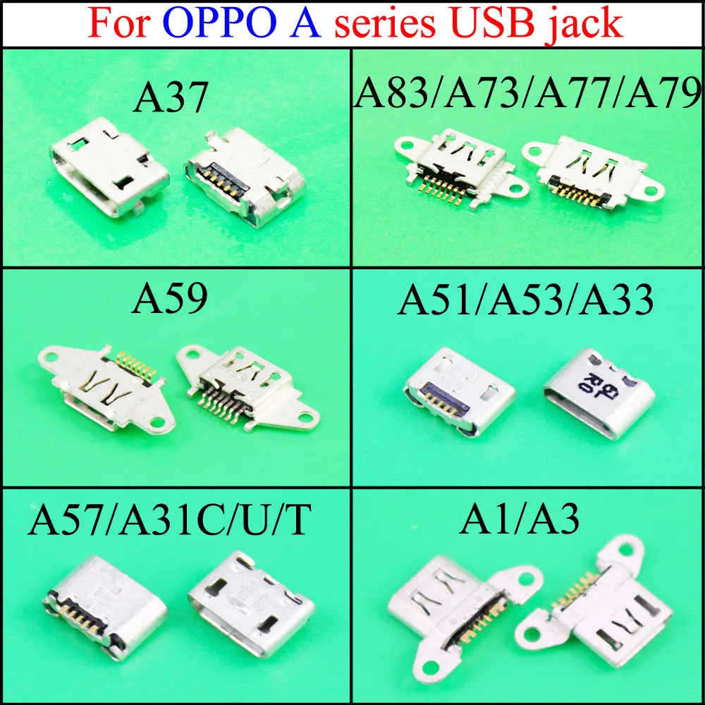 

YuXi Tablet PC Mobile Phone Micro USB Charging Socket Jack for oppo A37 A59 A83 A73 A77 A79 A51 A53 A33 A1 A3 A57 A31C /U/T